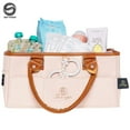 thumbnail image 2 of Sarvoza Diaper Caddy Organizer Bag Storage Tote for Baby Stuff Gifts for Moms Light Khaki, 2 of 8