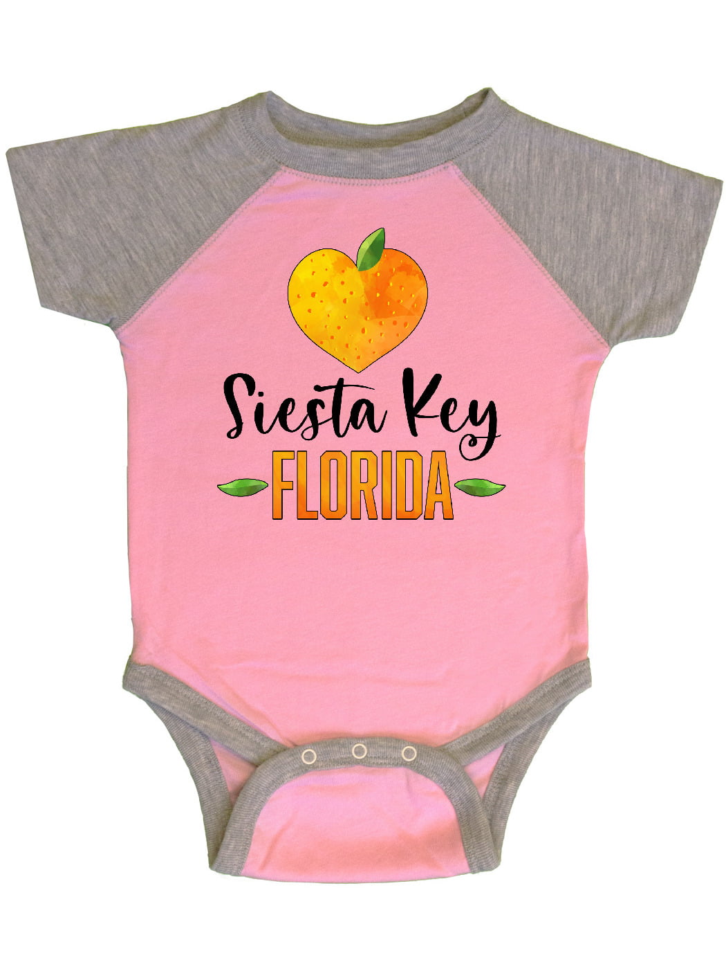 inktastic Jacksonville Florida Orange in Heart Infant Tutu Bodysuit 