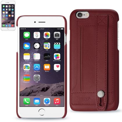 burgundy reiko strap genuine iphone leather case hand walmart