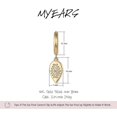 thumbnail image 4 of Aros colgantes de oro para mujer, estilo bohemio, de playa, sencillos y delicados, rellenos de oro de 14 k, con forma de lágrima, código de producto 67819, forma de lágrima, 4 of 5