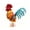 Multicolor D, variant on Simulated Rooster Wrought Iron Ornament Outdoor Garden Courtyard Metal Landscapes Decoration Creatives Crafts Rooster Figurine