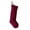 Red, variant on Large Christmas Stocking Decorations Christmas Knitted Stocking Pendants Solid Color Sock Hanging Ornament Christmas Tree Fireplace Hangings