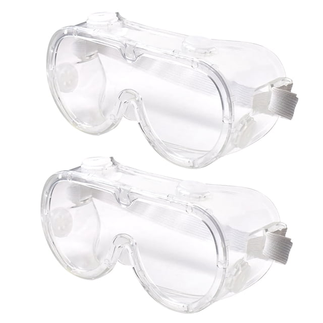 2pcs Safety Goggles, Adjustable,Lightweight Anti-Fog Protective Safety Glasses, Eye Protection