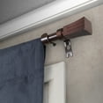 thumbnail image 2 of 5/8" Dia Adjustable 28"-48" single curtain rod with Fannie Finials - Cocoa,(5711-287), 2 of 3