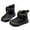 Black, variant on REDARER Winter Warm Lined Ankle Boots for Girls Non Boots with Soft Sole Comfortable Casual Footwear for Toddler Kids Outdoor Play,Winter Boots,Girls Boots,Size:4-4.5 Years
