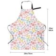 thumbnail image 5 of Lsque Retro Floral Waterproof Apron Chef Aprons for Men Heavy Duty Chemical Work Apron Extra Long Grilling Aprons with Adjustable Bib Apron, 5 of 9