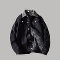 thumbnail image 2 of Fgnfyis Mens Jacket Fashion Lined Denim Jacket Winter Warm Trucker Coat Casual Outerwear Winter Coats for Men Black XXXXL, 2 of 5