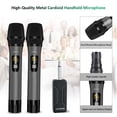 thumbnail image 4 of Micrófono inalámbrico Bietrun UHF Metal Dual Handheld Inalámbrico, 4 of 7