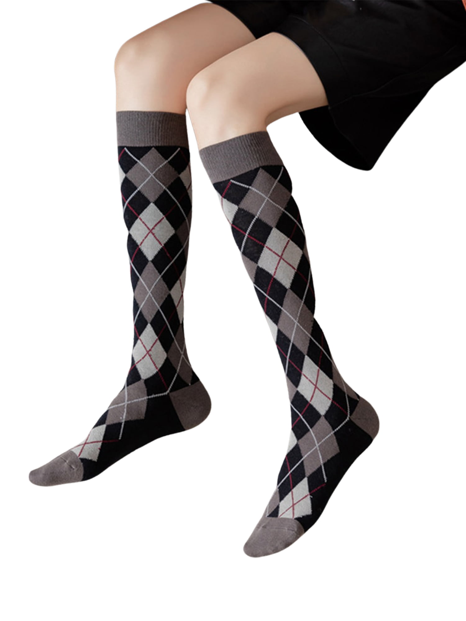 High Elasticity Girl Cotton Knee High Socks Uniform Dark Camouflage Women Tube Socks 