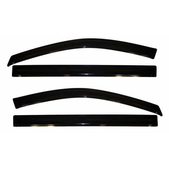Auto Ventshade Rainguard 94251 Ventvisor; Design Aérodynamique; à Coller; Fumée; Acrylique; Ensemble de 4