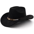 thumbnail image 4 of OJSFQUFP Cowboy Hat for Women and Men with Shapeable Wide Brim Cattleman Western Hats for Cowboys, 4 of 5