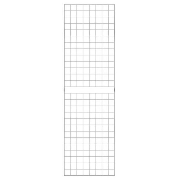 Econoco C2X7 2 x 7 ft. Portable Grid Panel for Clothing&#44; Chrome - Pack of 3