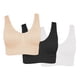 thumbnail image 2 of Top Deportivo GILA Paquete de 3 colores Beige Blanco Negro Unitalla, 2 of 8