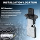 thumbnail image 3 of Sensor de flujo de aire masivo MAF para Nissan Altima 2.5L 2019-2023 para Nissan Sentra 2020-2023 L4 2.0L para Infiniti QX60 V6 3.5L 22-23 Reemplazo 226805NA0A 22680BV80B 22680-5RB0A, 3 of 7