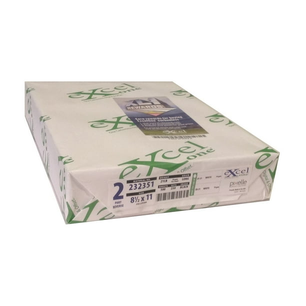 Excel One™ Carbonless 2Part Reverse Paper (White/White), 8.5" x 11