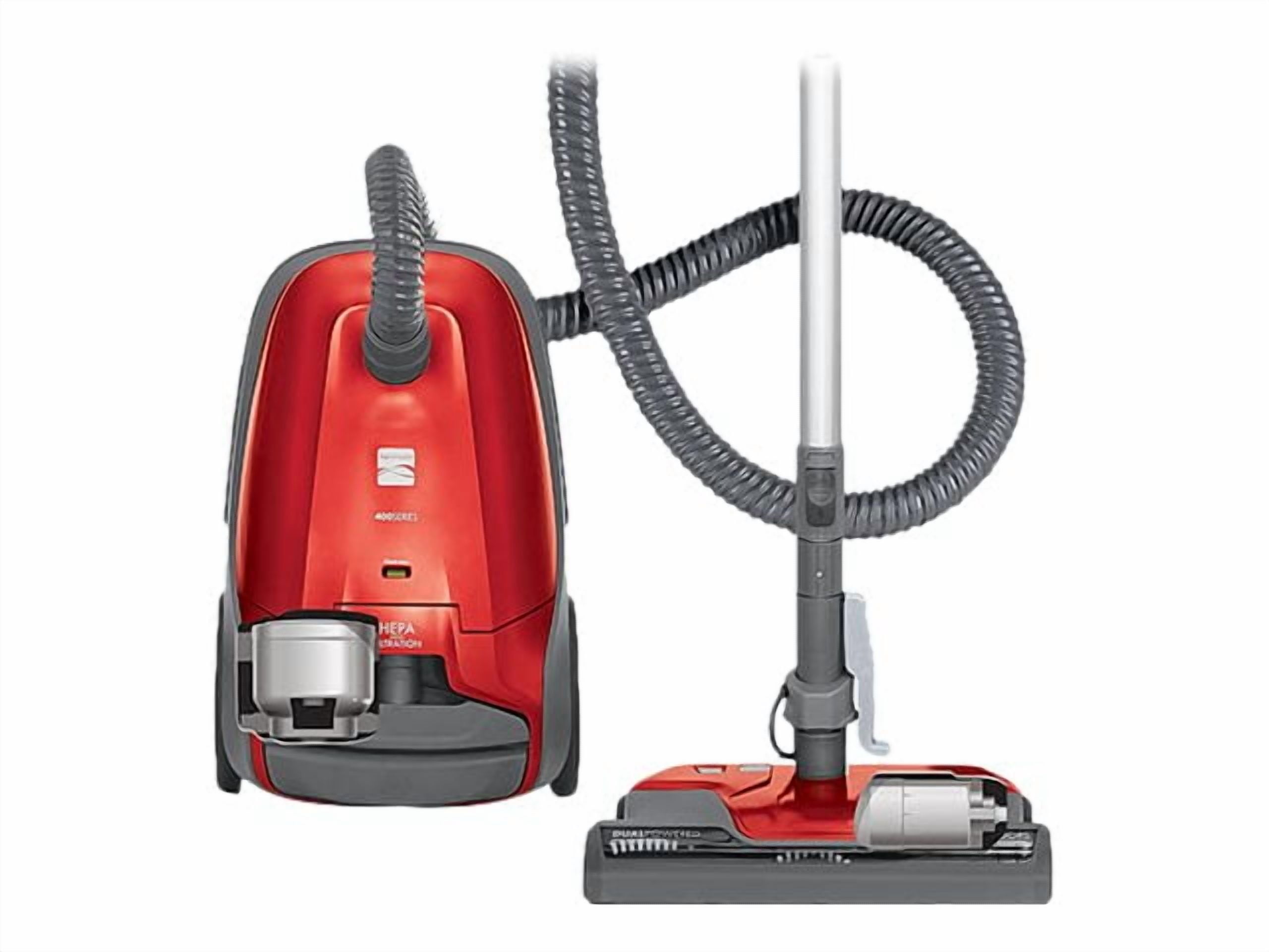 Kenmore 81414 Pet Friendly Bagged Canister Vacuum Cleaning Tools, 400 Series + Telescoping Wand, Red