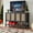 Black Oak, variant on SICOTAS 55 Inch Wide TV Cabinet for 55 65 Inch TV, Rattan Media Console Cabinet with 4 Doors & Adjustable Shelves, Boho Enterment Center for Living Room, Cream White
