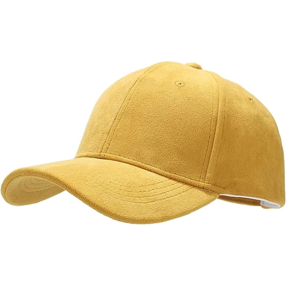 YooGuoGuo Womens Casual Adjustable Suede Baseball Caps Washed Golf Tennis Trucker Hats Classic Unstructured Low Profile Plain Dad Hats