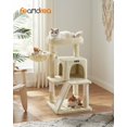 thumbnail image 2 of Condominio Cat Tree Feandrea de varios niveles con rampa de 96 cm, color beige, 2 of 9