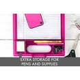 thumbnail image 3 of Dexas Clipcase de Rangement avec Poignée, Rose 16 Pouces x 10 Pouces, 3 of 5