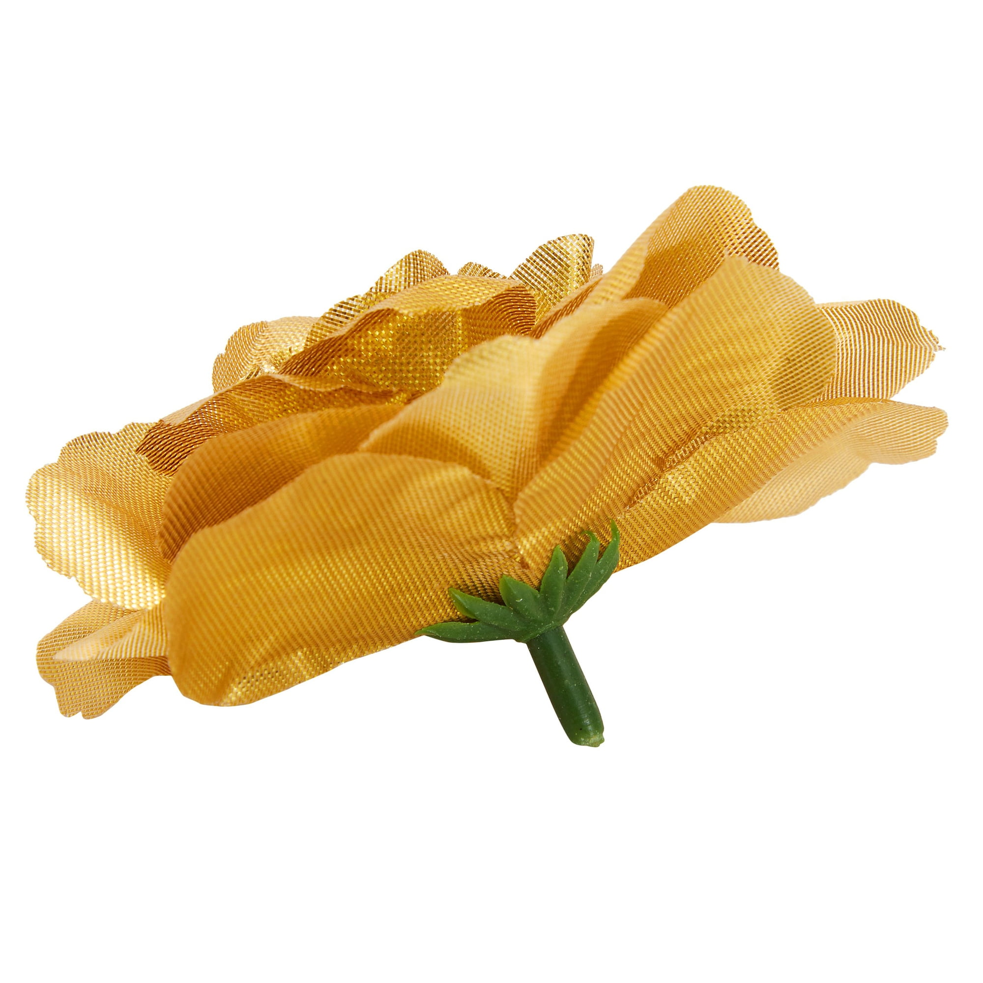 Gold Artificial Flowers Fake Roses Bulk Cake Topper - VANRINA