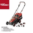 thumbnail image 5 of Restored Hyper Tough 40V 18" Battery Powered Push Walk-Behind Mower, 2-in-1 Mulching or Bagging System (Refurbished), 5 of 10