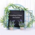 thumbnail image 6 of 2 Pack Artificial Vines Faux Eucalyptus Garland, Fake Eucalyptus Greenery Garland Wedding Backdrop Arch Wall Decor, 6 Feet Fake Hanging Plant for Table Festival Party Decorations, 6 of 8