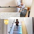 thumbnail image 7 of Tanice Stair Handrail Handrails for Stairs Industrial Pipe Clothes Rail Outdoor Indoor Industrial Pipe Stair Banister for Elder and Child, 7 of 7