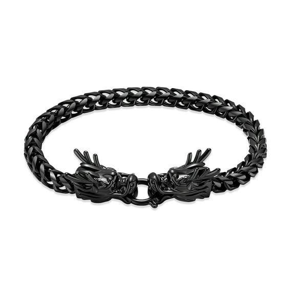 Cremation Jewelry Dragon Head Urn Bracelet for Ashes for Men Twisted Cable Cuff Urn Bangle for Ashes Holder Keepsake Bracelet