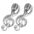 thumbnail image 5 of OUNONA 2Pcs Vintage Music Note Microphone Brooch Pin Set Fashionable Retro Stylish Music Theme Brooch Pin Decorative Lapel Pin Novelty Lapel Pin, 5 of 8