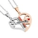 thumbnail image 5 of 1 par de collares de pareja collares de costura de corazón de llave de bloqueo collares a juego Regalo de San Valentín, 5 of 5