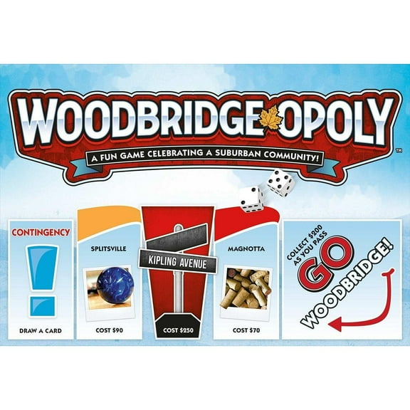 Late for the Sky Woodbridge-Opoly Classic Board Games