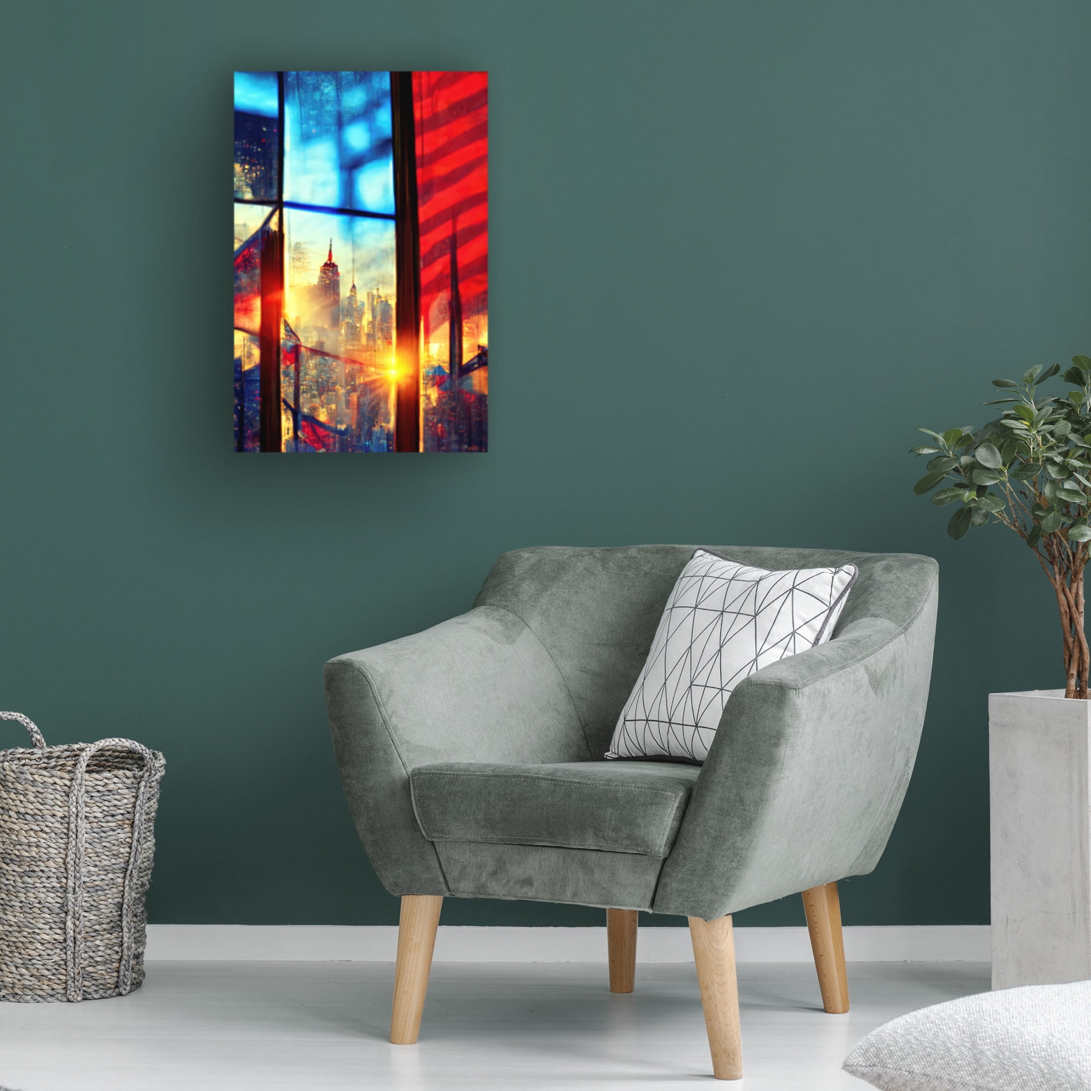 Canvas Wall Art - Ray Heere 'New York 4' Wall Art for Living Room, Bedroom, or Office Décor by Trademark Fine Art - 16 x 24 Inches