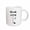 White, variant on 3drose, Stick Figure with Broken Leg and Scull with Text, 11oz Mug