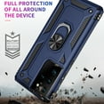 thumbnail image 5 of Compatible with Samsung Galaxy S21 Ultra 5G Phone Case Tempered Glass Screen Protector Slim Magnetic Ring Holder Stand Hybrid Protective Cell Cover for S21ultra 21S S 21 21ultra G5 Women Men Blue, 5 of 8
