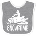 thumbnail image 3 of Inktastic Snowmobile Rider Snowmobiling Boys Baby Bib, 3 of 4