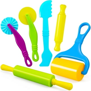 Inxens Playdough Molds and Cutters Play Dough Tools Set with Scissors Set of 19