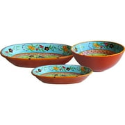 3-pc Platter And Bowl Set, Bird