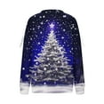 thumbnail image 4 of ‌FDGIU Christmas Sweatshirt for Women 2025 – Merry Holiday Pullover, Cozy Long Sleeve Loose Fit Top‌, 4 of 5