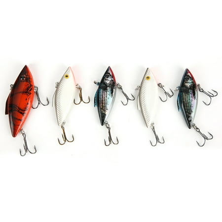 5PCS Artificial Lure Simulated VIB Full Swimming Layer Hard Baits for Fishing Tackle Realistic Design for Enhanced Underwater Action