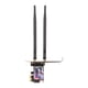 thumbnail image 1 of Dongle WiFi PCIe, Bluetooth 5.2 802.11AX Adaptador De Tarjeta De Red PCIe WPA3 De Doble Banda Latencia Ultrabaja AX1800 Antena Dual 6dBi Para PC, 1 of 7