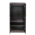 thumbnail image 2 of Concepts in Wood Armoire Wardrobe Closet - 5 ft Tall - Espresso, 2 of 10