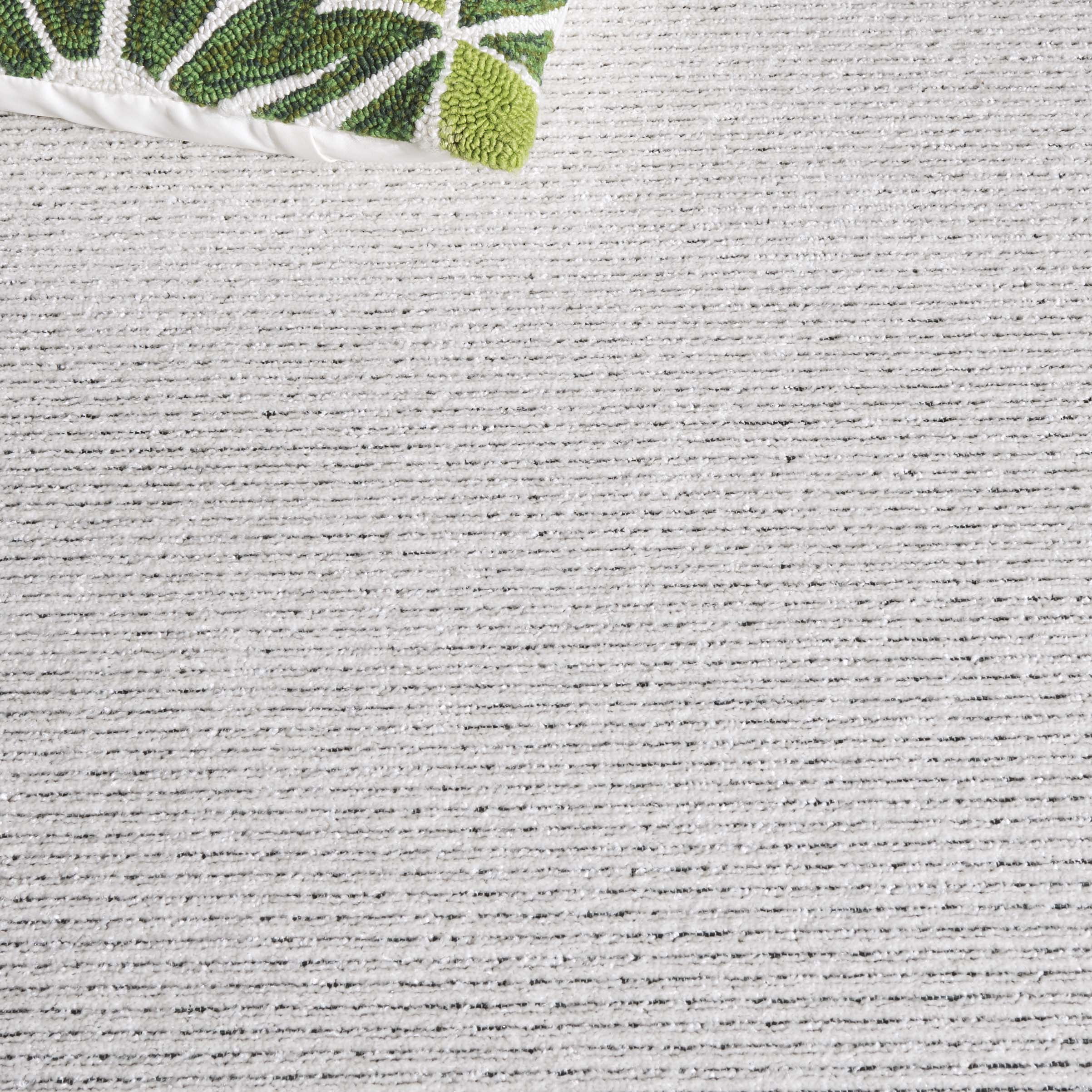 SAFAVIEH Cabana Rado Bordered Indoor/Outdoor Area Rug, Ivory/Green, 8' x 10'