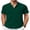 Dark Green, variant on COOFANDY Men Beach Shirt Short Sleeve Hippie Casual Summer Linen Shirt