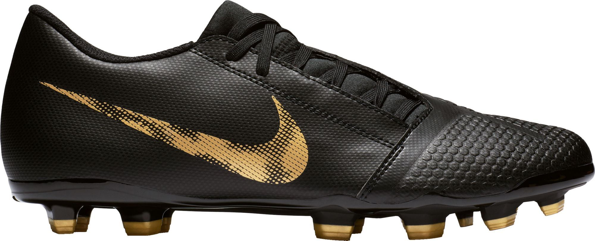 nike black and gold cleats