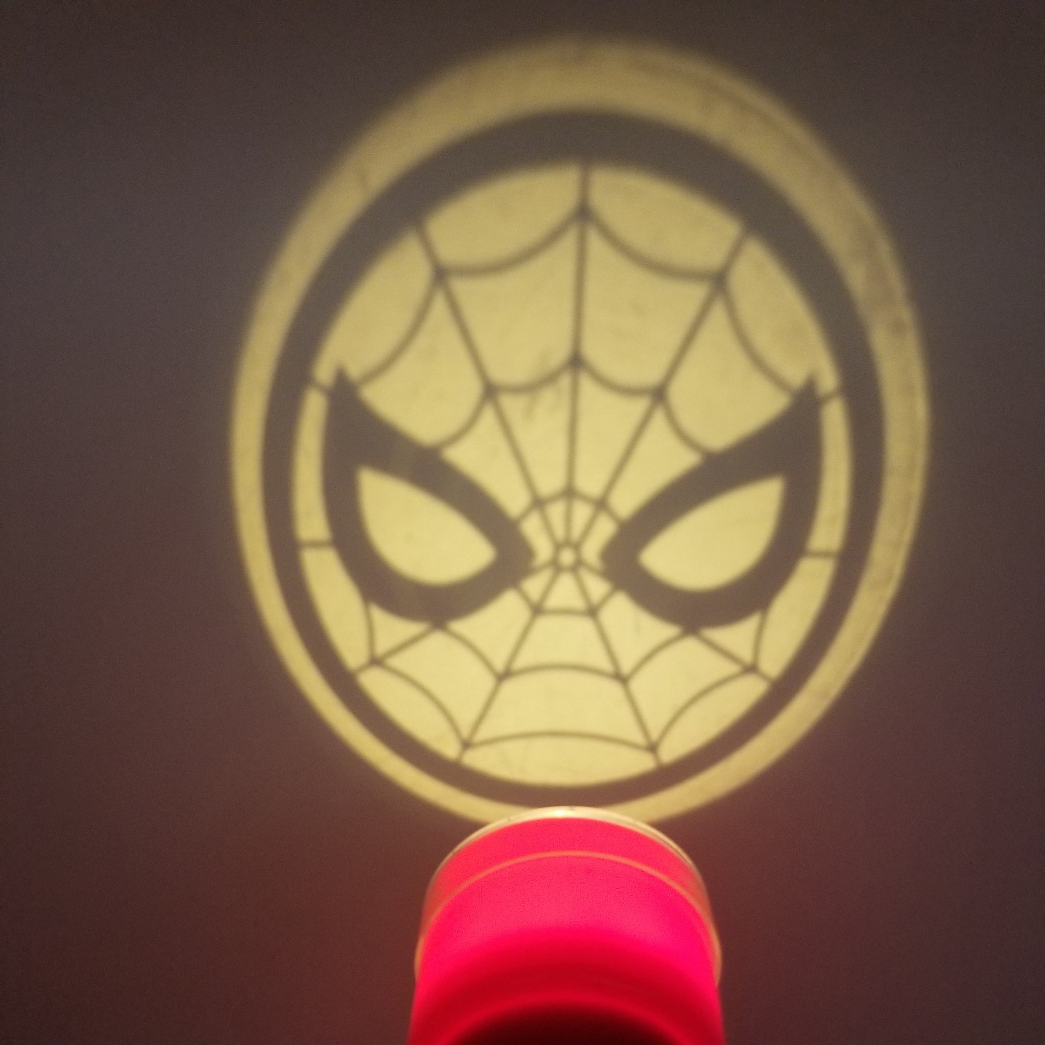Spiderman Marvel Handheld Flashlight Projector Light with Character Lens Halloween Safety Trick or Treat Night Light or Play