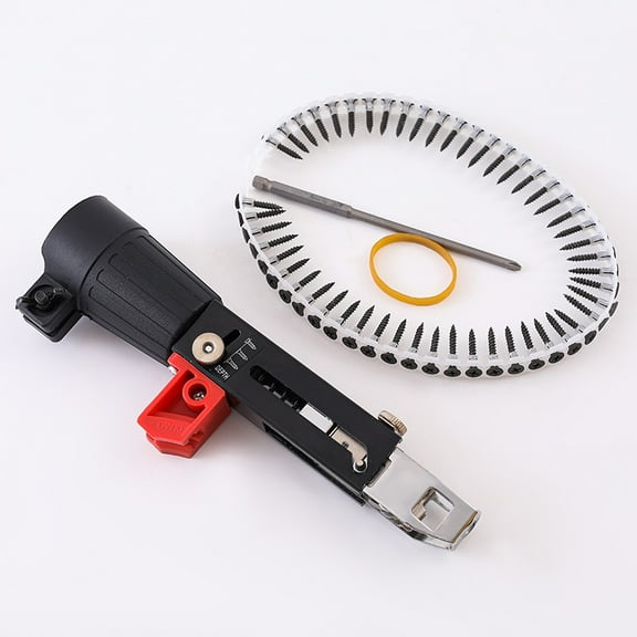 Drywall Screw Gun Attachment, Collated Screw Gun, Adapter Screw Gun, Automatic Screw Gun, Electric Drill Screw Tightening Equipment Woodworking Tool for DIY Enthusiasts