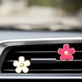 thumbnail image 5 of 6 Pcs Daisy Flower Air Vent Clip Accessories Air Conditioning Outlet Clip Car Air Freshener Dashboard Accessories Charm Car Inter Decor(3 cm, 3.3 cm,Red, White, Black), 5 of 14