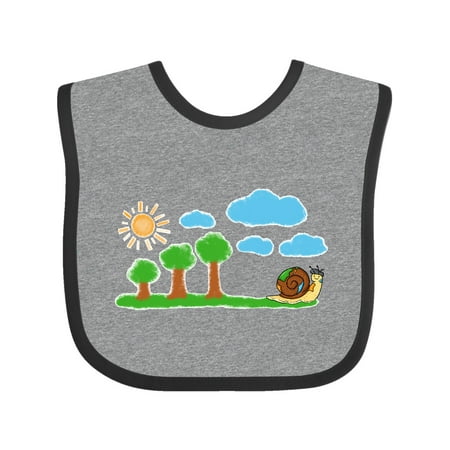 

Inktastic Painting Snail Gift Baby Boy or Baby Girl Bib