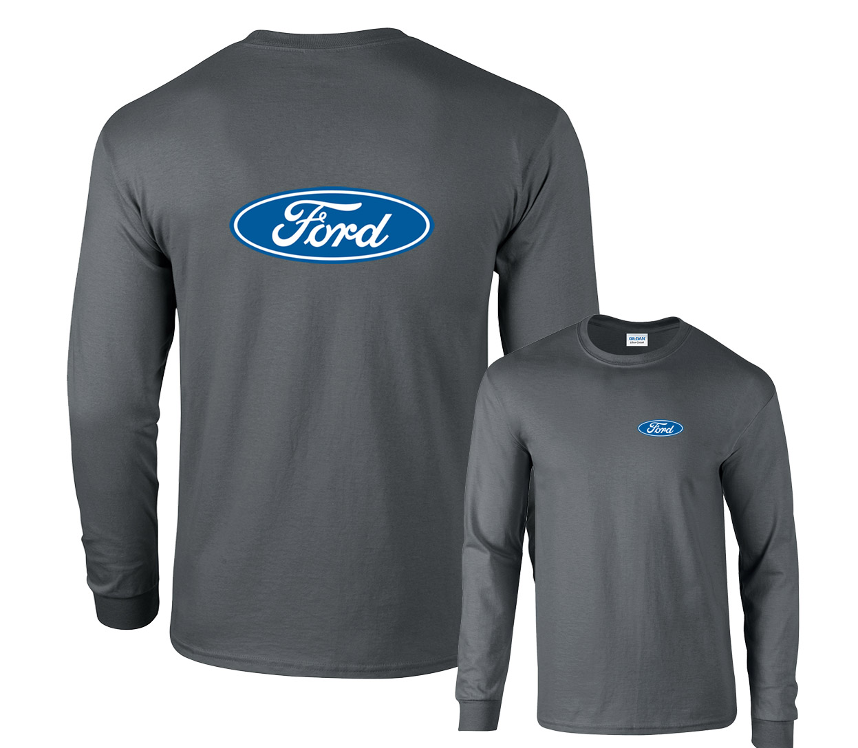 Blue Oval Logo Ford Long Sleeve Shirt Emblem GT ST Racing